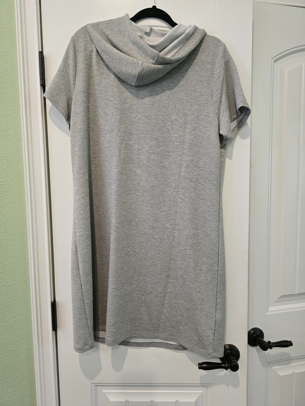 Calvin Klein Heather Gray Hooded Short-Sleeve Dress - Picture 3 of 3